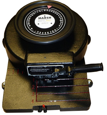 Marsh stencil cutter parts diagram